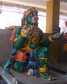 आडुतुरै पेरुमाल मंदिर, तिरुक्कूडलूर, तमिल नाडू के हनुमत वाहन