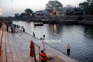 Ramghat in the early morning, Chitrakoot, U.P
