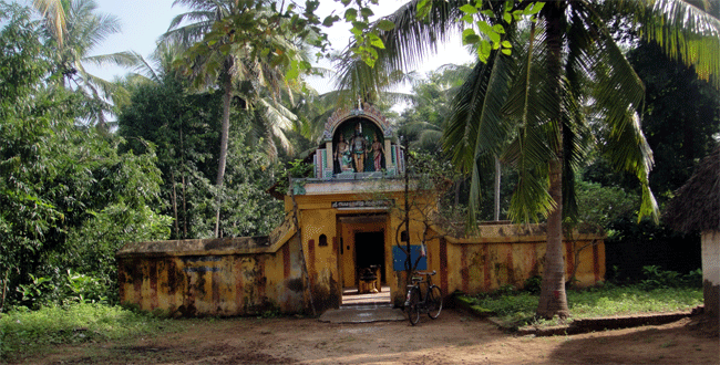 Abhaya hasta Anjaneya Temple, Tirukodikaval, Thanjavur District, Tamil Nadu.