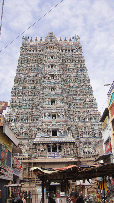 पश्चिम मीनार श्री मीनाक्षी मंदिर, मदुरै