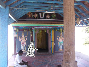 Front view of Sri Sanjiviraya temple, Mannachanallur, Trichy,T Nadu