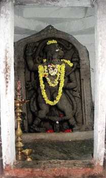 श्री व्यासराज प्रतिष्ठापन: हनुमान, श्रीपादराज मठ, नरसिंह तीर्थम, मुलबगल, कोलार, कर्नाटक 