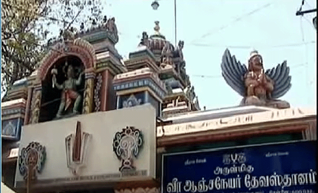 ஶ்ரீவீர ஆஞ்சநேய சுவாமி திருக்கோயில், எம்.கே.என்.சாலை, மாங்குளம், கிண்டி, சென்னை