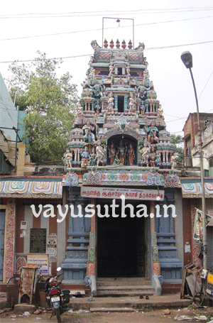 Sri Mukhyaprana [Hanuman] temple, Mayor Chitibabu Road, Triplicane, Chennai