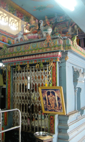Sannidhi of Sri Mukhyaprana [Hanuman] temple, Mayor Chitibabu Road, Triplicane, Chennai