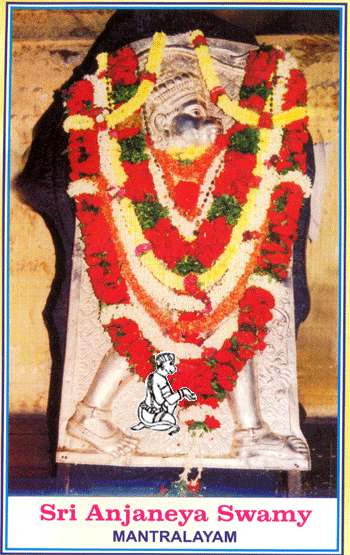 Sri Anjaneya, Pujya Guru Sri Raghavendra Brindavana, Mantralaya