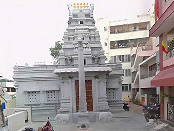 Sri Anjaneya Temple, Domlur, Bengaluru- as on 2025- google-map-street view