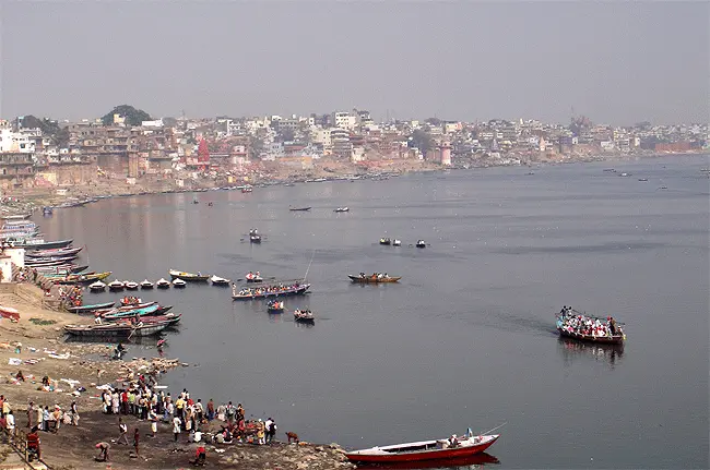 Ganga and its ghats at Varanasi, UP 