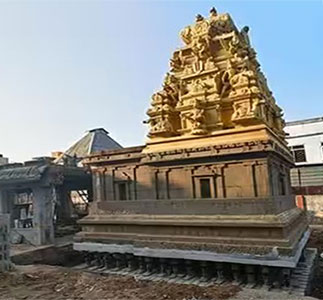 raising the level of the Teradi Anjaneya temple, Singaperumal koil