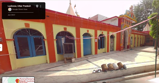 Sri Purana Hanuman Badi, Aliganj, Lucknow, U Pradesh, Courtesy:-Google street view