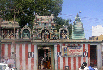 Vadakku vaasal Sri Hanuman Temple, Madurai, North Masi Street enterence